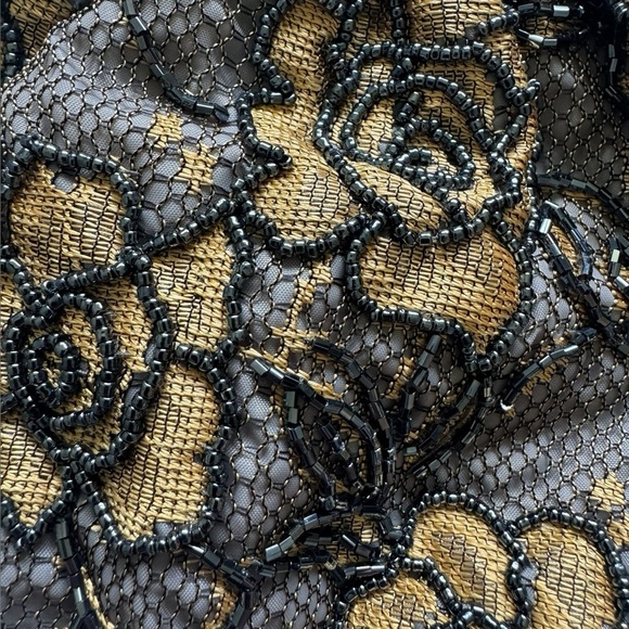 Unbranded Vintage Style Elegant Gold and Black Lace Kisslock Evening Clutch - Picture 2 of 10